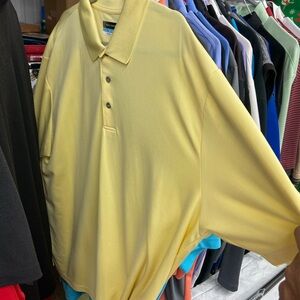 PGA Tour Men's Light Yellow Polo Shirt